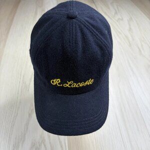 Lacoste Mens Navy Blue Classic Logo Embroidered Adjustable Baseball Hat Cap OS
